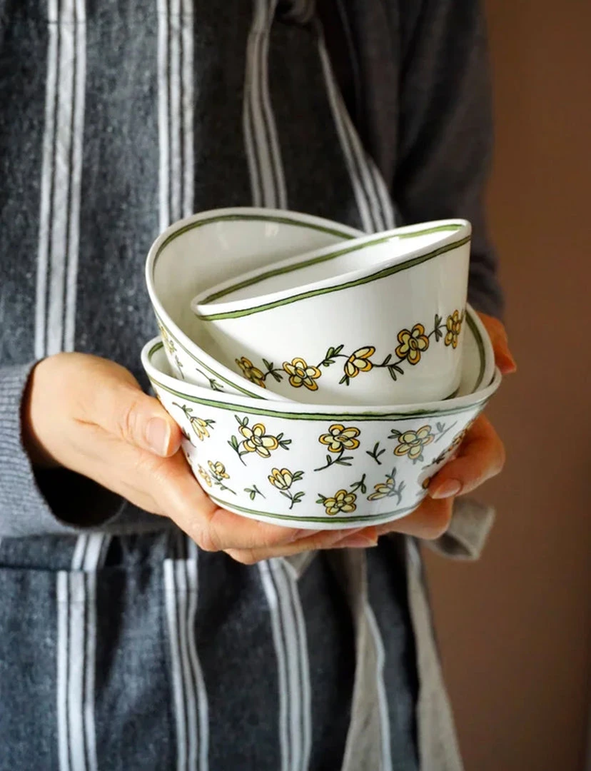 Twig Heritage Daisy Chain Soup Bowl 2 Twig Heritage Daisy Chain Soup Bowl