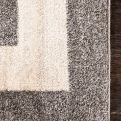 Unique Loom Del Mar Rectangle Rug, Grey