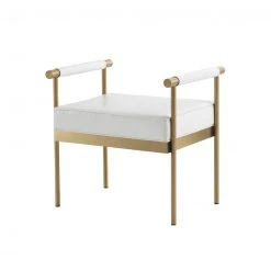 Tov Diana Vegan Leather Bench FURNITURE