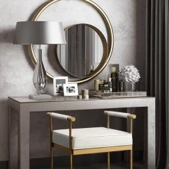 Tov Diana Vegan Leather Bench FURNITURE