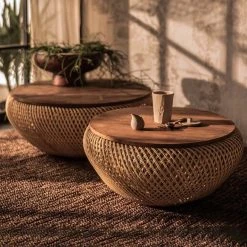 LH Imports FURNITURE Diego Wave Coffee Table