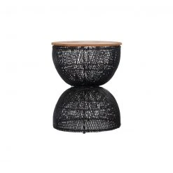 LH Imports FURNITURE Diego Wave Side Table