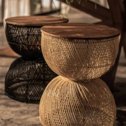 LH Imports FURNITURE Diego Wave Side Table