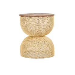 LH Imports FURNITURE Diego Wave Side Table