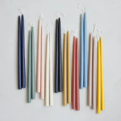 The Floral Society Dipped Taper Candles, Saffron