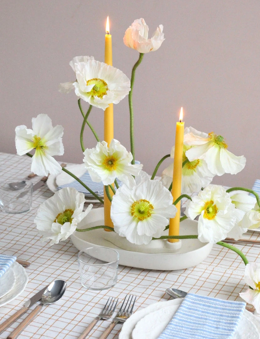 The Floral Society DECOR Dipped Taper Candles, Midnight 5 The Floral Society DECOR Dipped Taper Candles, Midnight