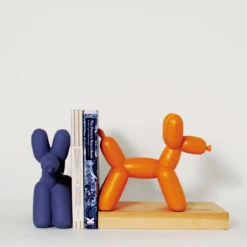 Imm-Living Big Top Ceramic Balloon Dog Bookend, Matte DECOR