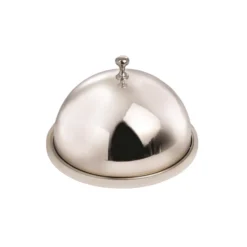 Bidk Home KITCHEN Marble Plate W/ Steel Dome