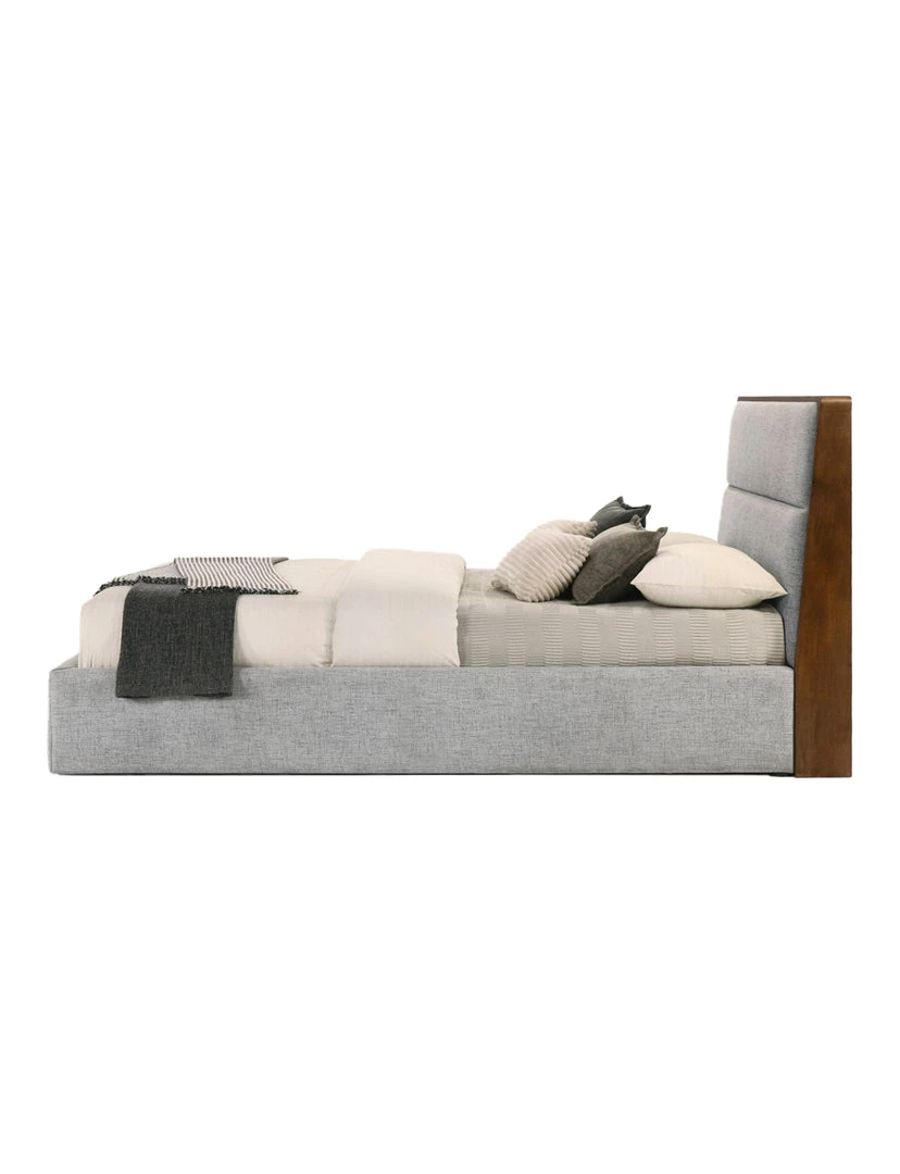 VIG FURNITURE Duna Fabric & Walnut Bed 2 VIG FURNITURE Duna Fabric & Walnut Bed