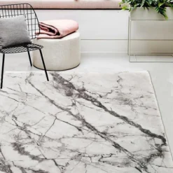 Rug Factory Plus Elvina Marble Silver Rug DECOR