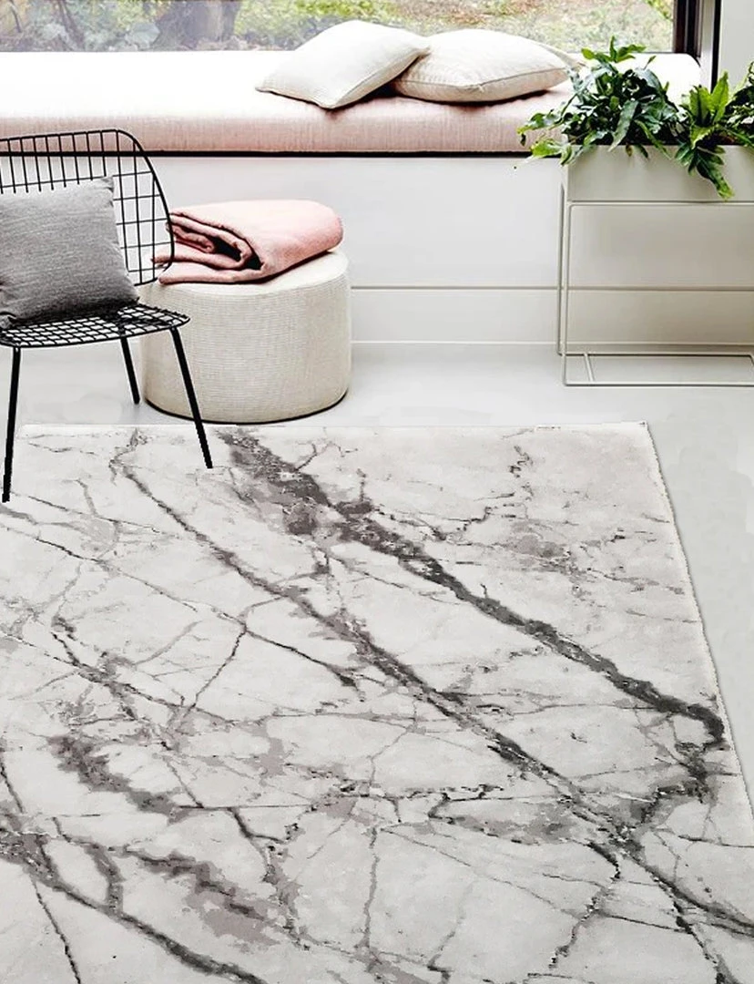 Rug Factory Plus Elvina Marble Silver Rug DECOR 2 Rug Factory Plus Elvina Marble Silver Rug DECOR