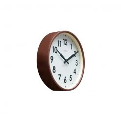 Cloudnola Factory Chocolate Brown Station Clock 12"