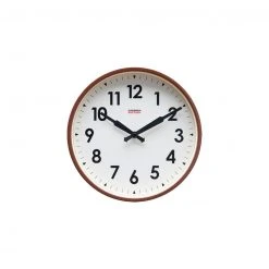 Cloudnola Factory Chocolate Brown Station Clock 12"