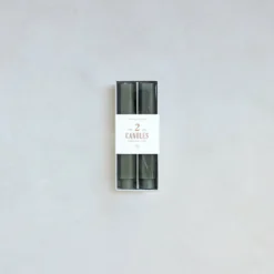 The Floral Society Fancy Taper Candles, Moss