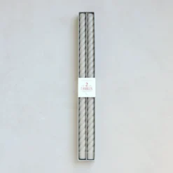 The Floral Society Fancy Taper Candles, Parchment DECOR 10 The Floral Society Fancy Taper Candles, Parchment DECOR