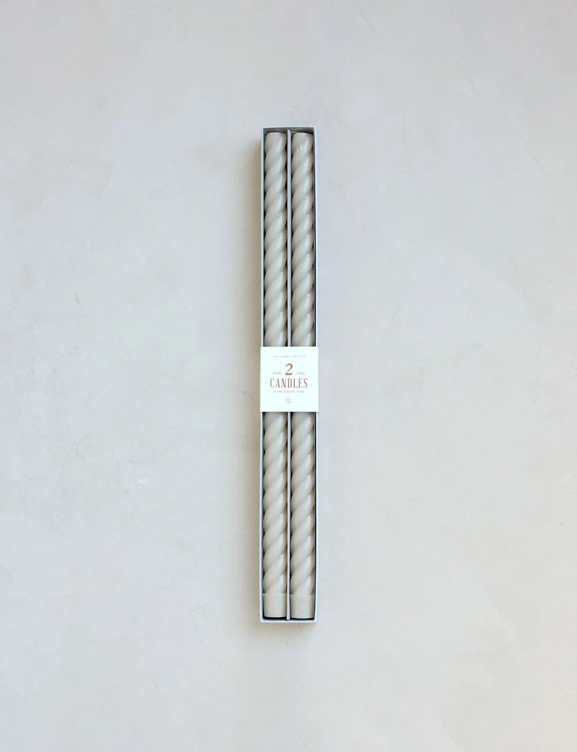 The Floral Society Fancy Taper Candles, Parchment DECOR 3 The Floral Society Fancy Taper Candles, Parchment DECOR