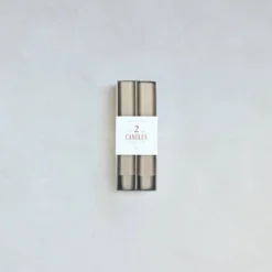 The Floral Society Fancy Taper Candles, Parchment DECOR