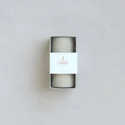 The Floral Society DECOR Fancy Ribbed Pillar Candle