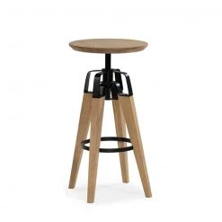 VIG Yael Oak Bar Stool FURNITURE