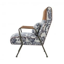Npd Kally Accent Chair, Azure Floral 7 Npd Kally Accent Chair, Azure Floral