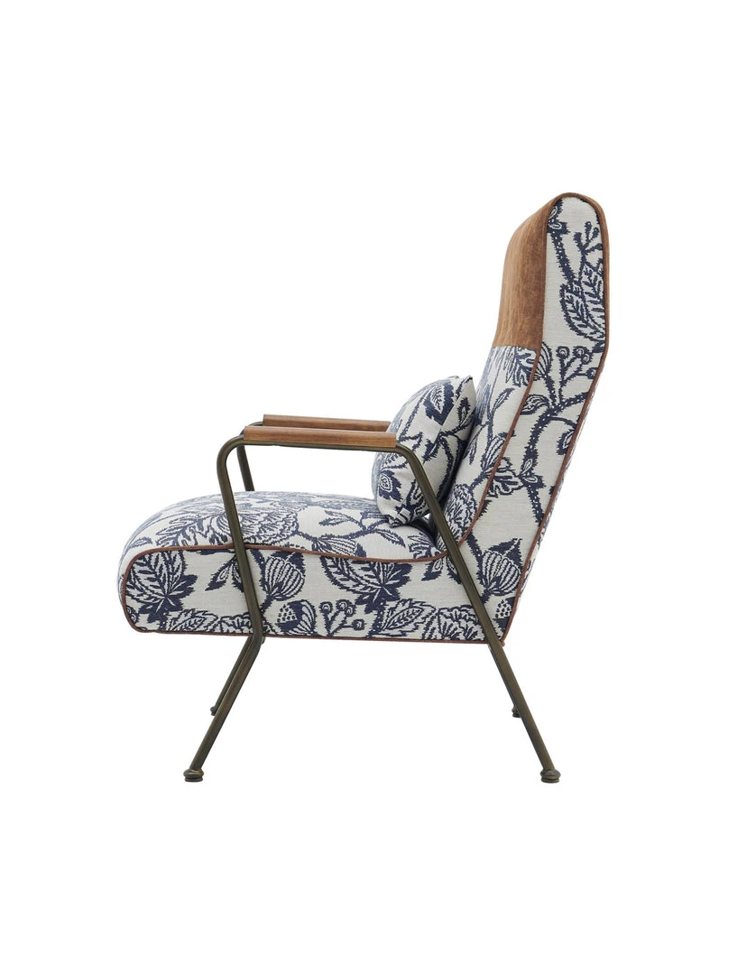 Npd Kally Accent Chair, Azure Floral 3 Npd Kally Accent Chair, Azure Floral