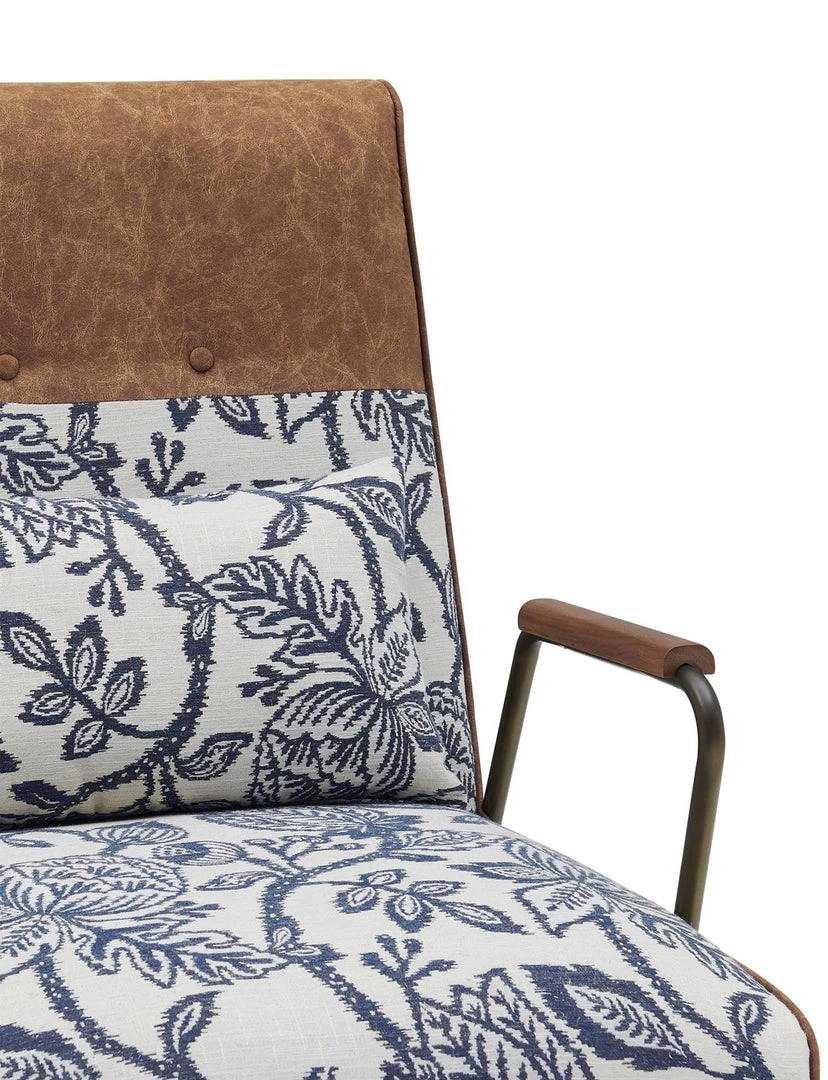 Npd Kally Accent Chair, Azure Floral 5 Npd Kally Accent Chair, Azure Floral