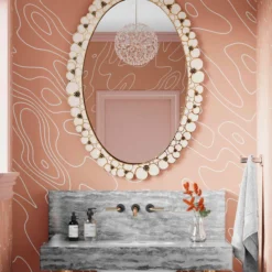 Tov Flower Hand-painted Mirror