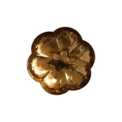 Creative Co-op Stainless Steel Flower Shaped Dish, Brass KITCHEN