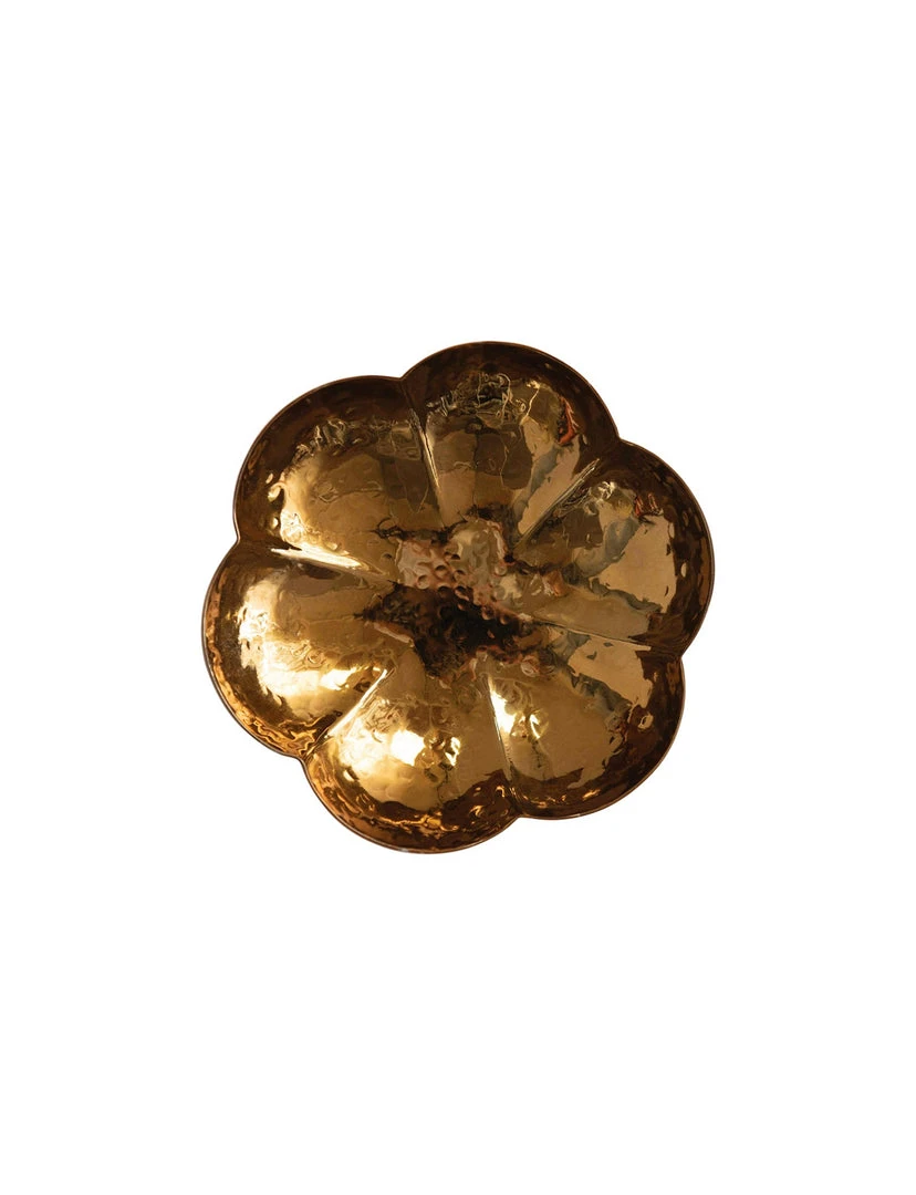 Creative Co-op Stainless Steel Flower Shaped Dish, Brass KITCHEN 2 Creative Co-op Stainless Steel Flower Shaped Dish, Brass KITCHEN