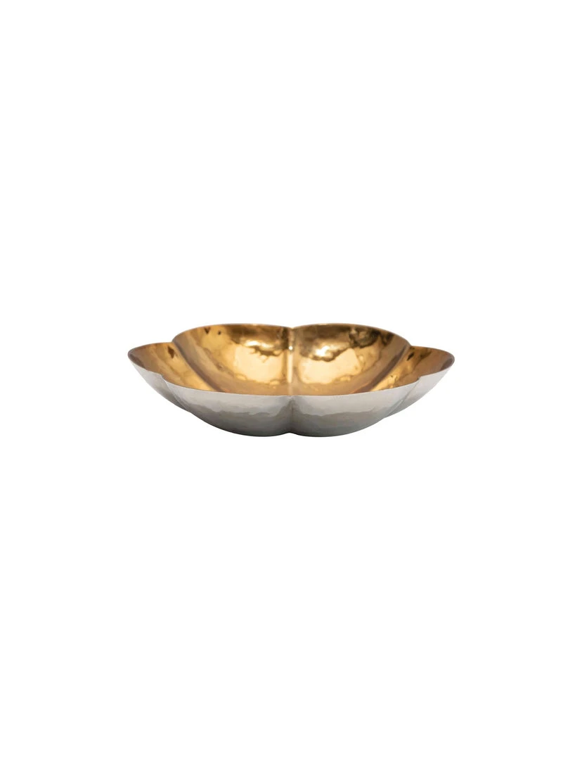 Creative Co-op Stainless Steel Flower Shaped Dish, Brass KITCHEN 1 Creative Co-op Stainless Steel Flower Shaped Dish, Brass KITCHEN