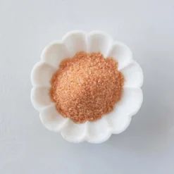 Creative Co-op Carved White Marble Flower Shaped Dish 6