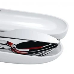 NEW ARRIVAL Alessi Food À Porter Travel Cutlery Set 6 NEW ARRIVAL Alessi Food À Porter Travel Cutlery Set