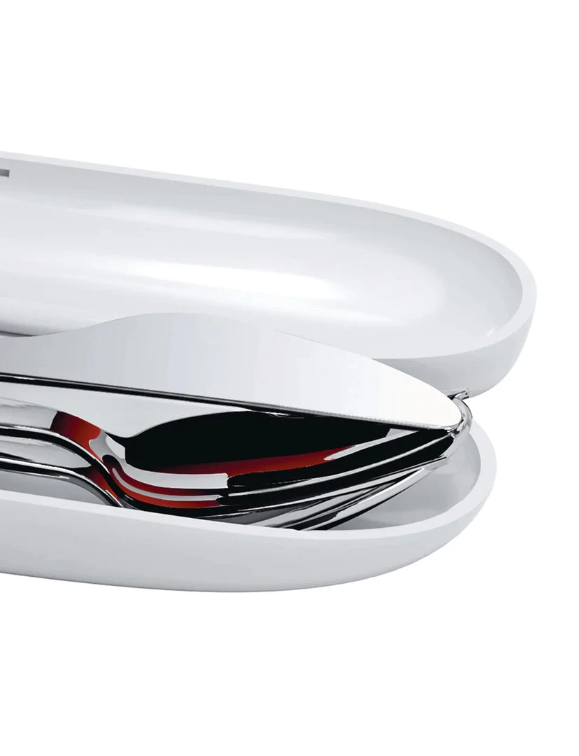 NEW ARRIVAL Alessi Food À Porter Travel Cutlery Set 3 NEW ARRIVAL Alessi Food À Porter Travel Cutlery Set