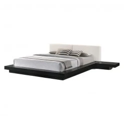 VIG Fuji Bed, Black/white FURNITURE