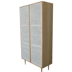 LH Imports Caroline Bookcase With Full Doors