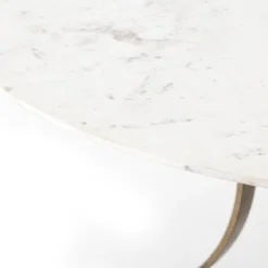 Four Hands FURNITURE Sage Dining Table, White Marble