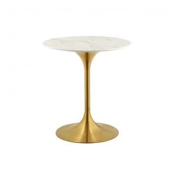 Modway Lily Round Marble Dining Table, Gold Base FURNITURE 16 Modway Lily Round Marble Dining Table, Gold Base FURNITURE
