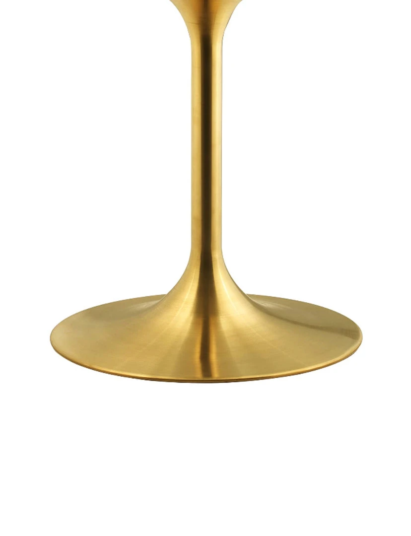 Modway Lily Round Marble Dining Table, Gold Base FURNITURE 14 Modway Lily Round Marble Dining Table, Gold Base FURNITURE