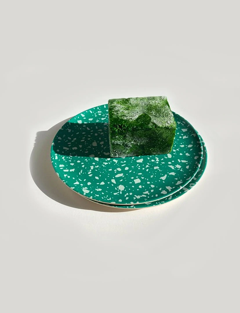 Xenia Taler Terrazzo Green Side Plates 8" KITCHEN 2 Xenia Taler Terrazzo Green Side Plates 8" KITCHEN