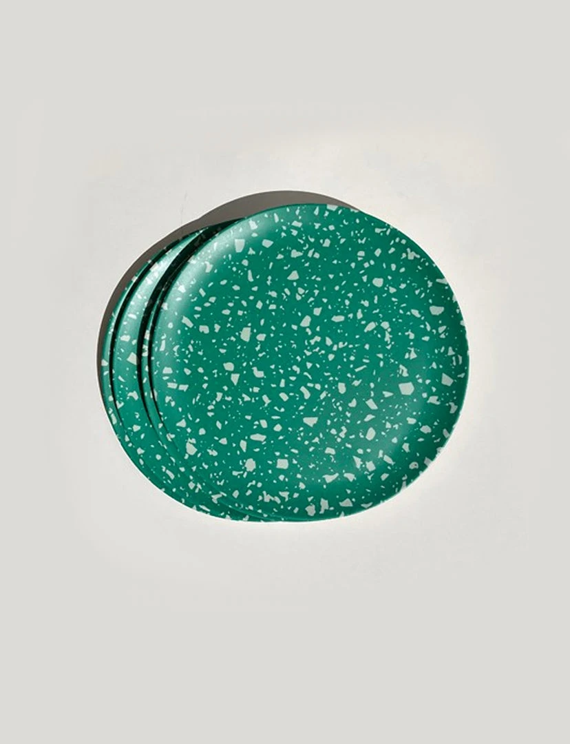 Xenia Taler Terrazzo Green Side Plates 8" KITCHEN 1 Xenia Taler Terrazzo Green Side Plates 8" KITCHEN