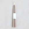 The Floral Society Dipped Taper Candles, Greige