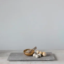 Creative Co-op Travertine Marble Serving Tray 15