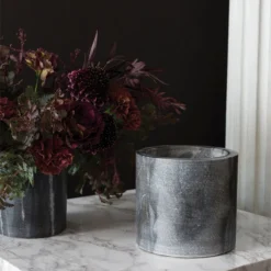 Accent Decor Grey Marble Pot