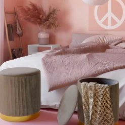 Tov FURNITURE Channel Storage Ottomans (set Of 2)