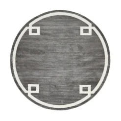 Unique Loom Oriental Round Rug