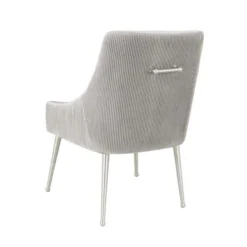 Tov Heize Pleated Dining Chair, Silver 7 Tov Heize Pleated Dining Chair, Silver