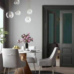 Tov Heize Pleated Dining Chair, Silver 9 Tov Heize Pleated Dining Chair, Silver