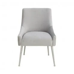 Tov Heize Pleated Dining Chair, Silver