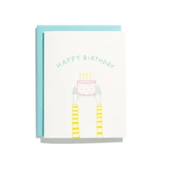 Iron Curtain Press Holding Cake Card