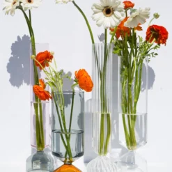 Ichendorf Bouquet Color Vase, Amber/smoke